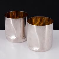 2 Tiffany & Co. THUMBPRINT Sterling Silver Water Cups, Elsa Peretti - Sold for $2,816 on 10-11-2026 (Lot 689).jpg